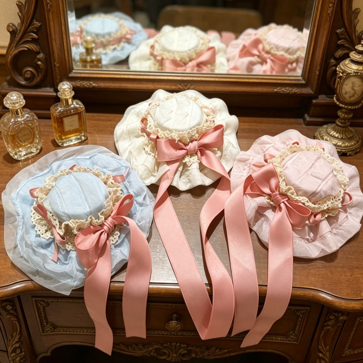 Women'S Victorian Era Accessories - Lolita Hair Clip Hat Mini Top