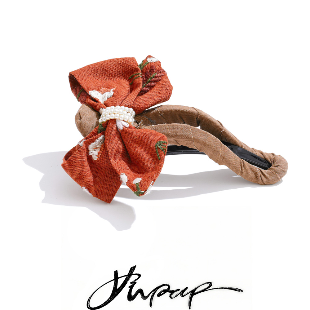 Women Accessories Wholesale China - Yhpup Arrivals Sweet Printed BowKnot Headband