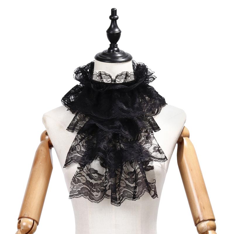 Women'S Victorian Era Accessories - Hot！Elegant Detachable Lace Jabot Collar Costume