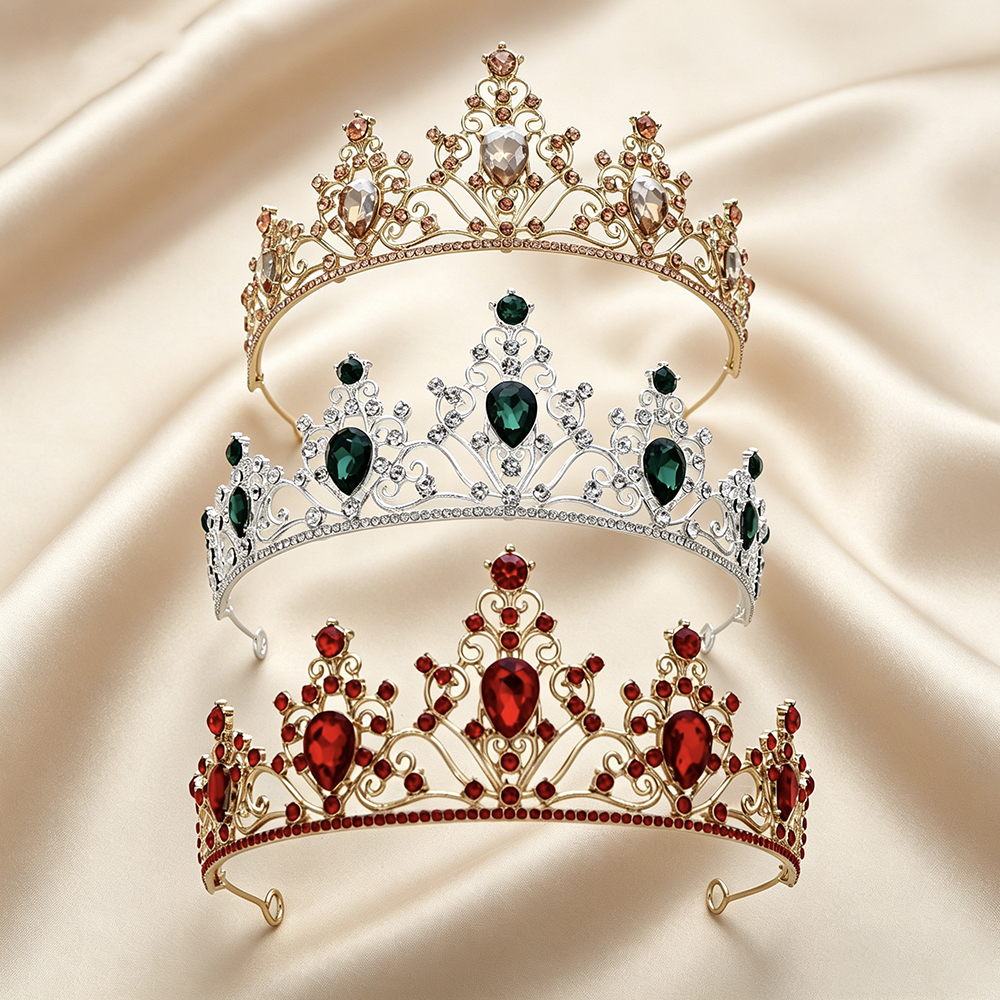 Women'S Vintage Accessories - Vintage Baroque Sparkling Rhinestone Bridal Tiara
