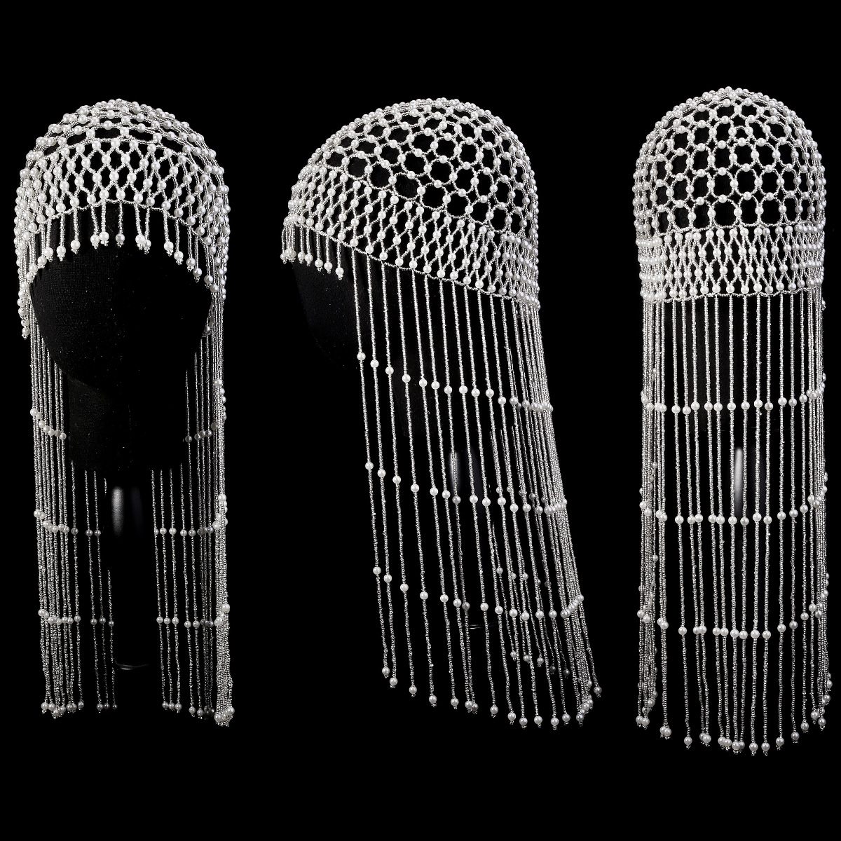 Luxury Pearls Beaded Headwrap  – Women Accessories Jewelry recenzja i cena