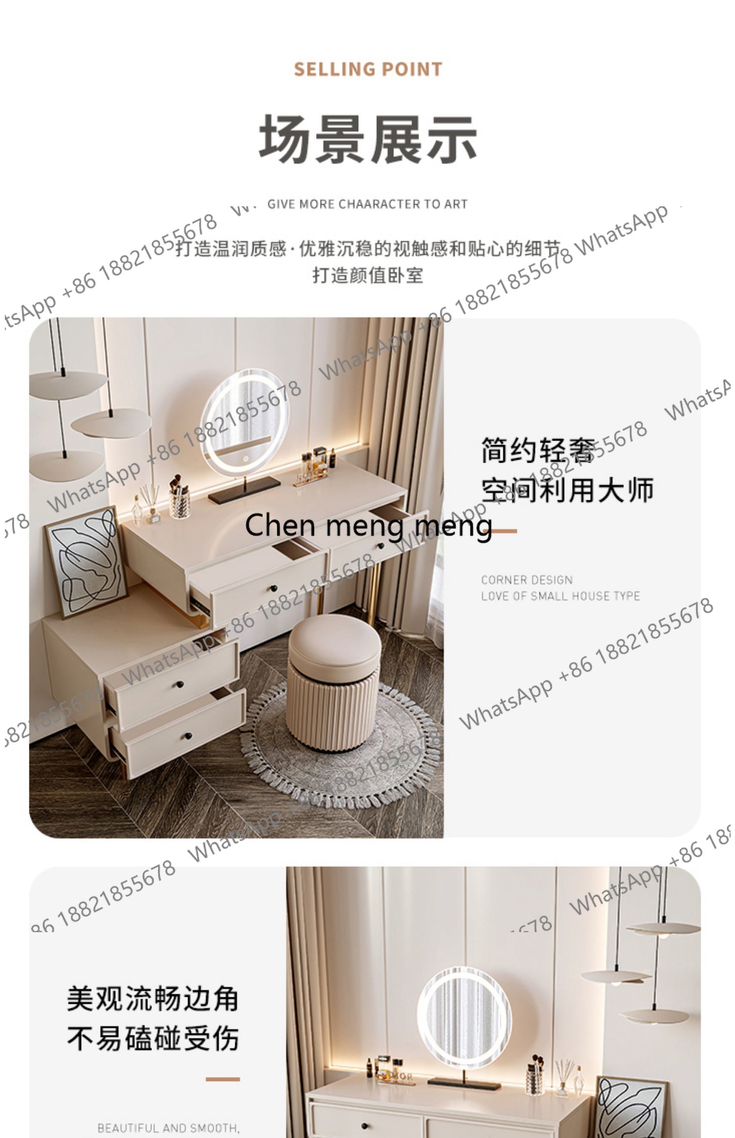 Modern Apartment Dressing Tabl – Women Accessories Drawer recenzja i cena