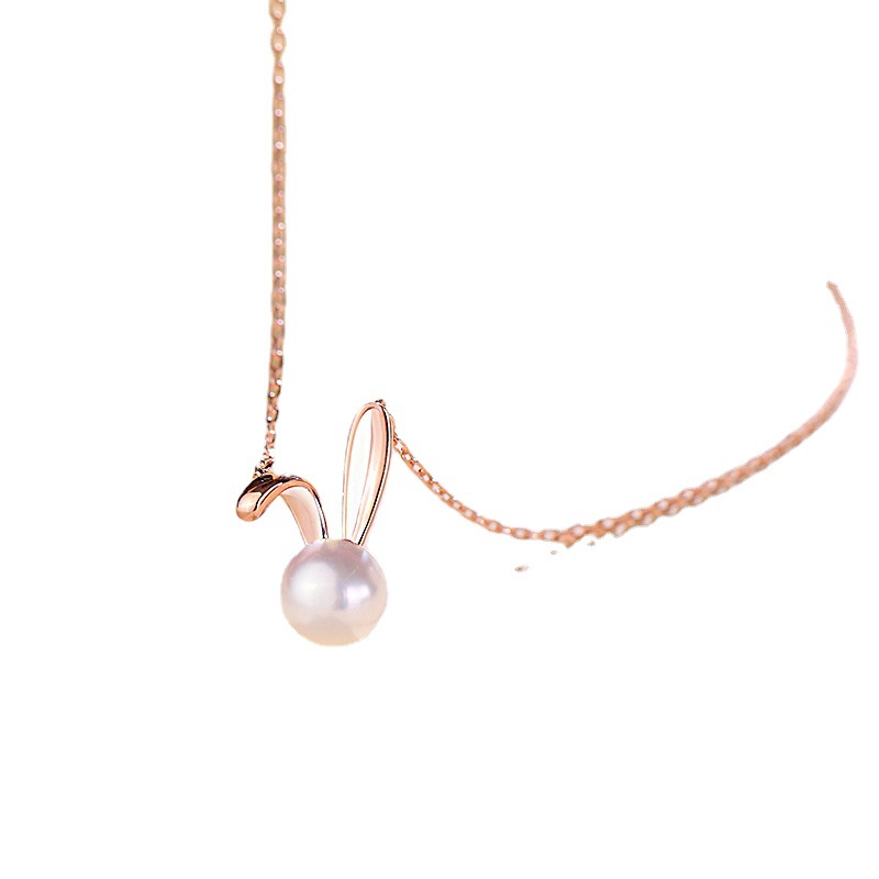 Cute Rabbit Pearl Pendant Neck – Women Accessories Meaning recenzja i cena