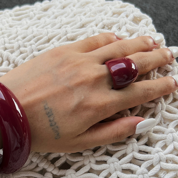 Irregular Resin Ring for Women – Women'S Accessories Rings recenzja i cena