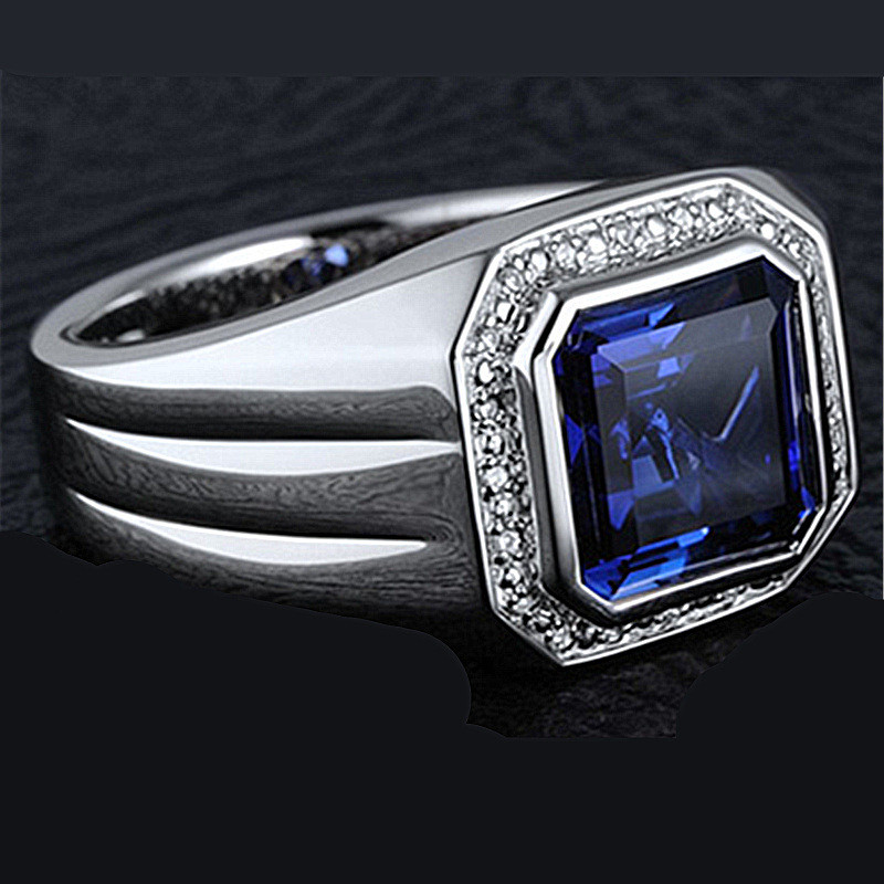 Square Blue Crystal Sapphire G – Women Accessories Business recenzja i cena