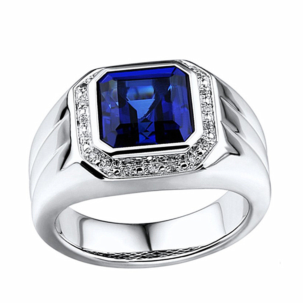 Square Blue Crystal Sapphire G – Women Accessories Business recenzja i cena