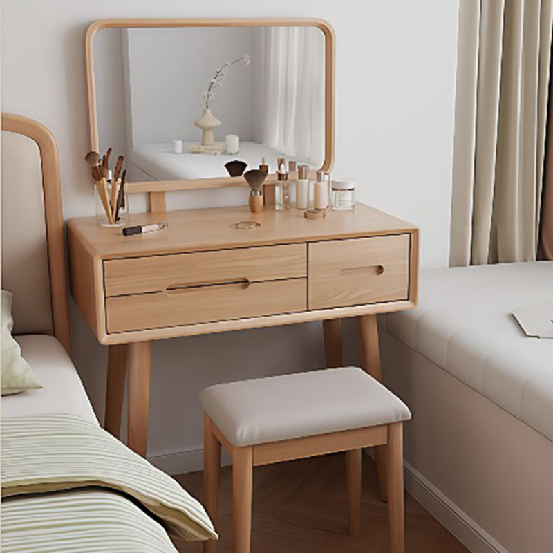 Mirror Desk Vanity Table Stool – Women Accessories Drawer recenzja i cena
