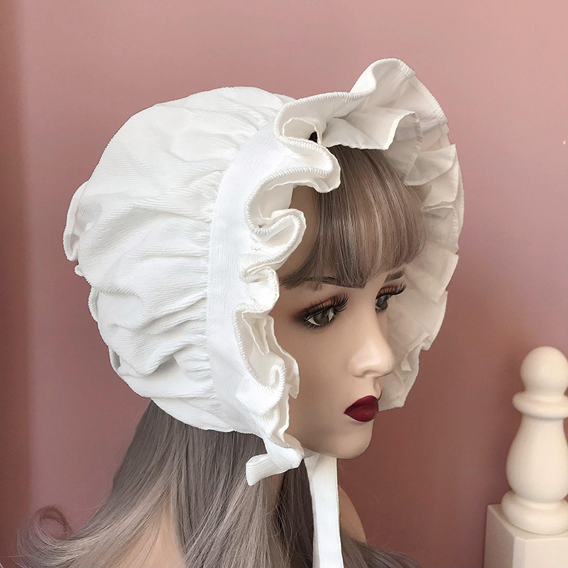 Maid Bonnet Hat Lolita Girl Co – Women'S Victorian Era Accessories recenzja i cena