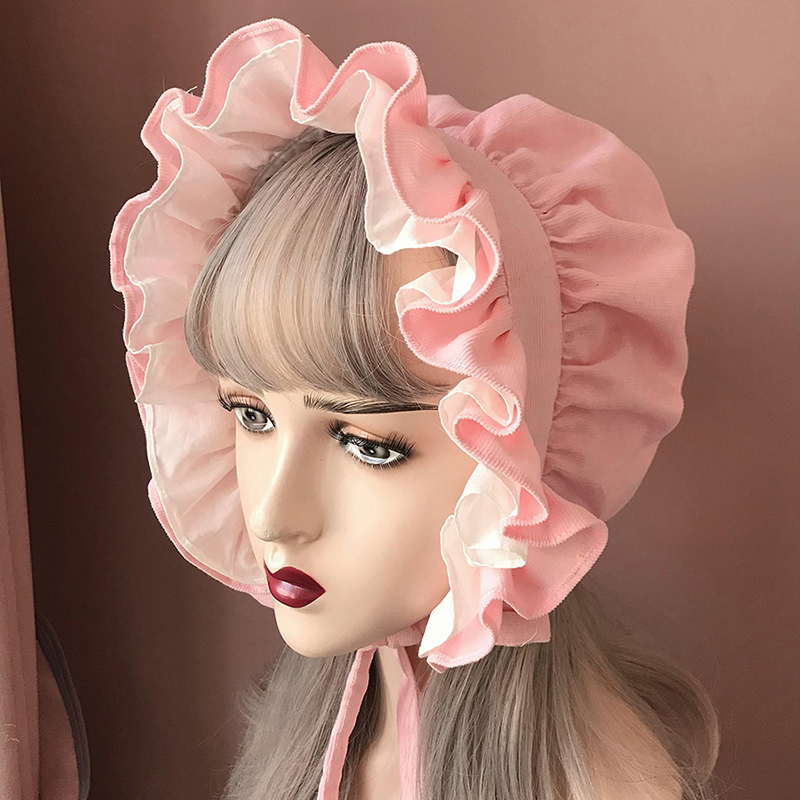 Maid Bonnet Hat Lolita Girl Co – Women'S Victorian Era Accessories recenzja i cena