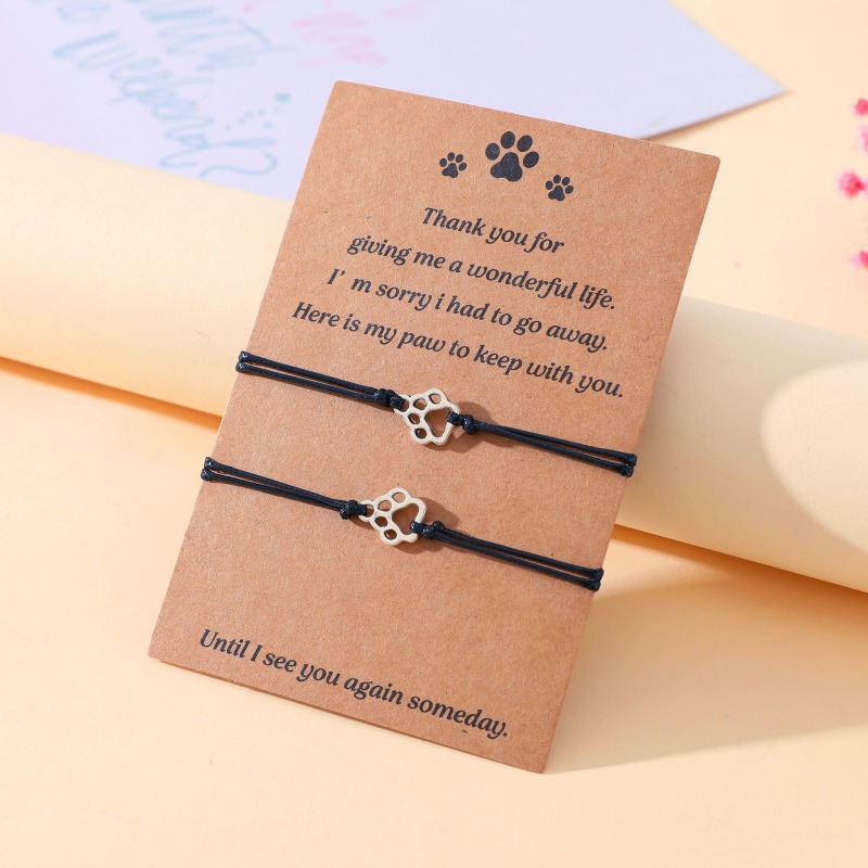 Adjustable Paw Print Couple Br – Women Accessories Meaning recenzja i cena