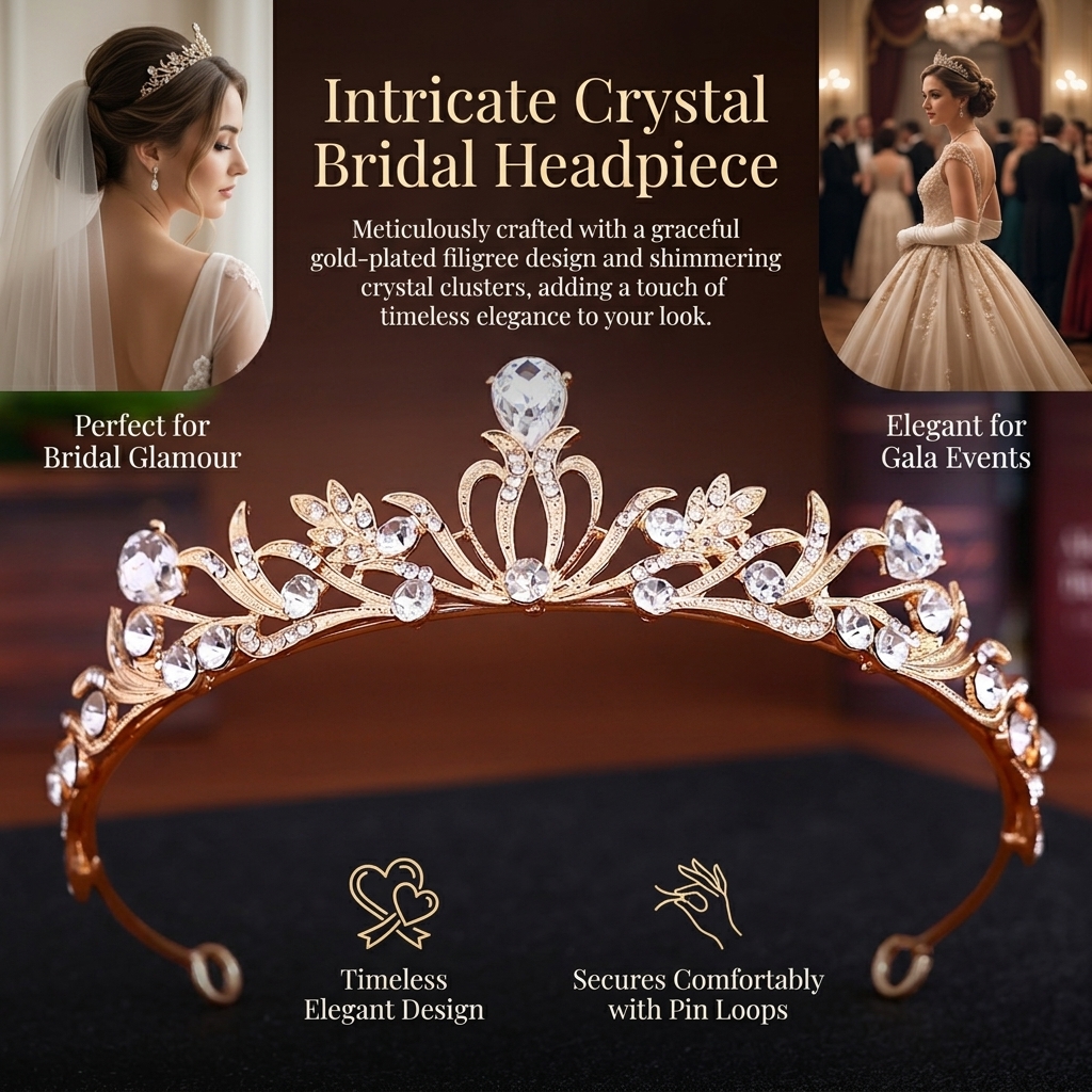 Crystal Wedding Tiaras And Cro – Women Accessories Jewelry recenzja i cena
