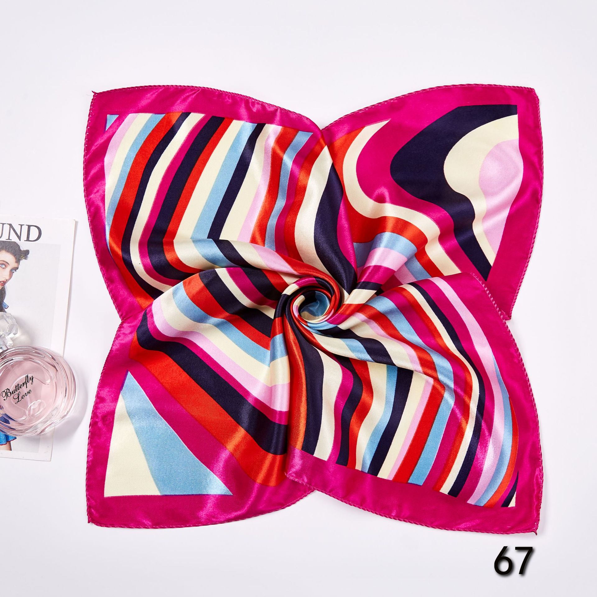 50*50cm Square Silk Scarves Sc – Women Accessories Business recenzja i cena