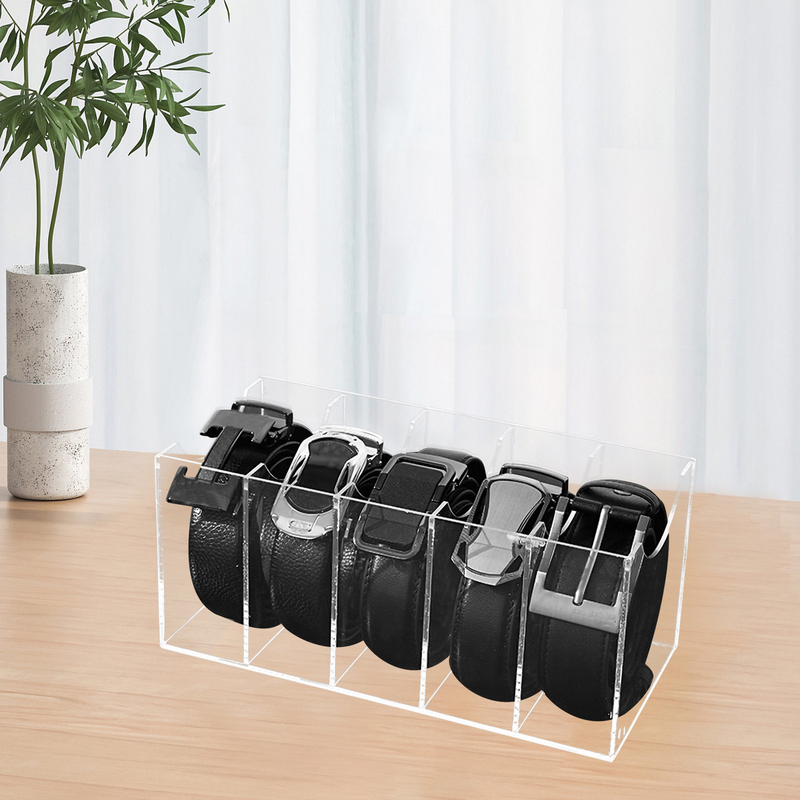 5-Slot Acrylic Belt Organizer  – Women Accessories Drawer recenzja i cena