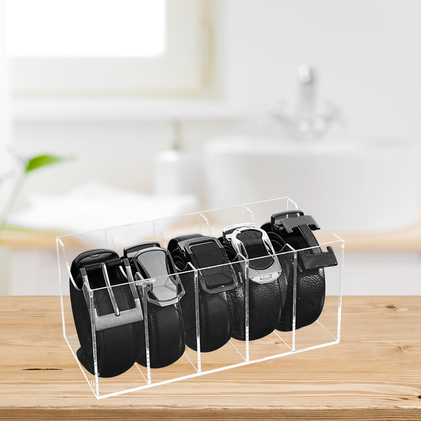 5-Slot Acrylic Belt Organizer  – Women Accessories Drawer recenzja i cena