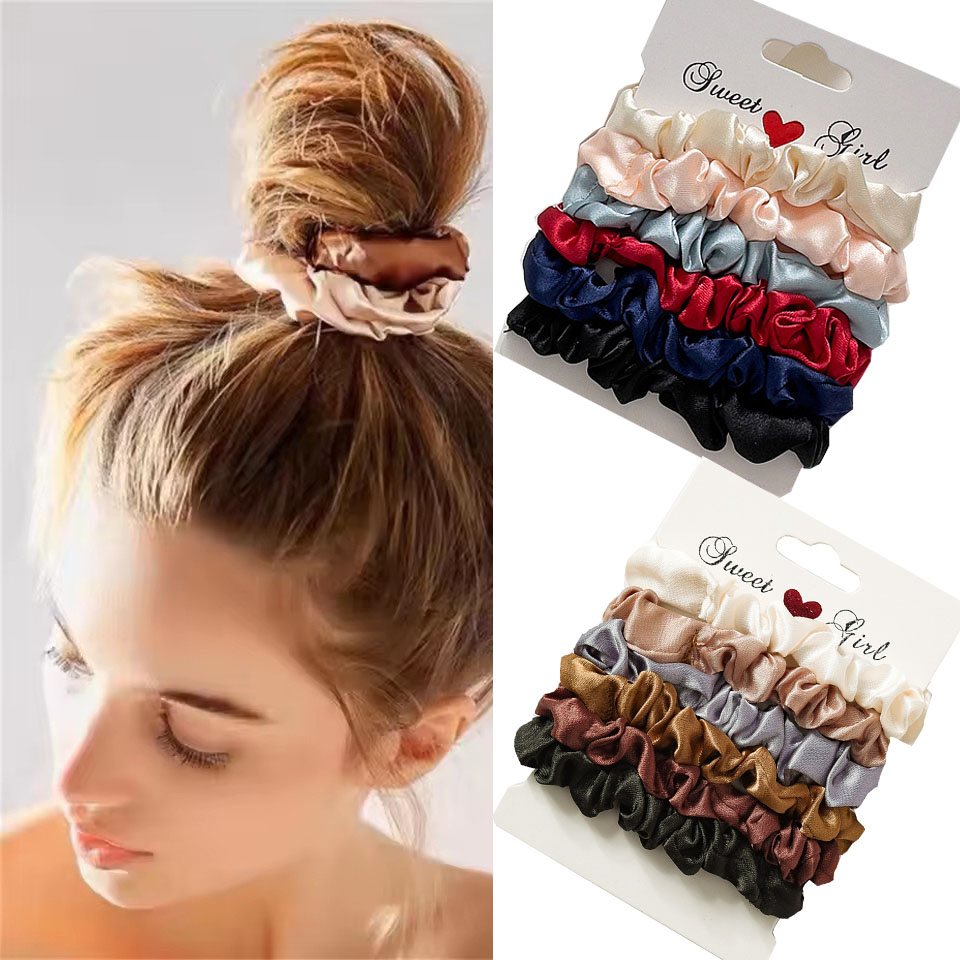 5/6pcs Satin Hair Scrunchies f – Women Accessories Wholesale China recenzja i cena