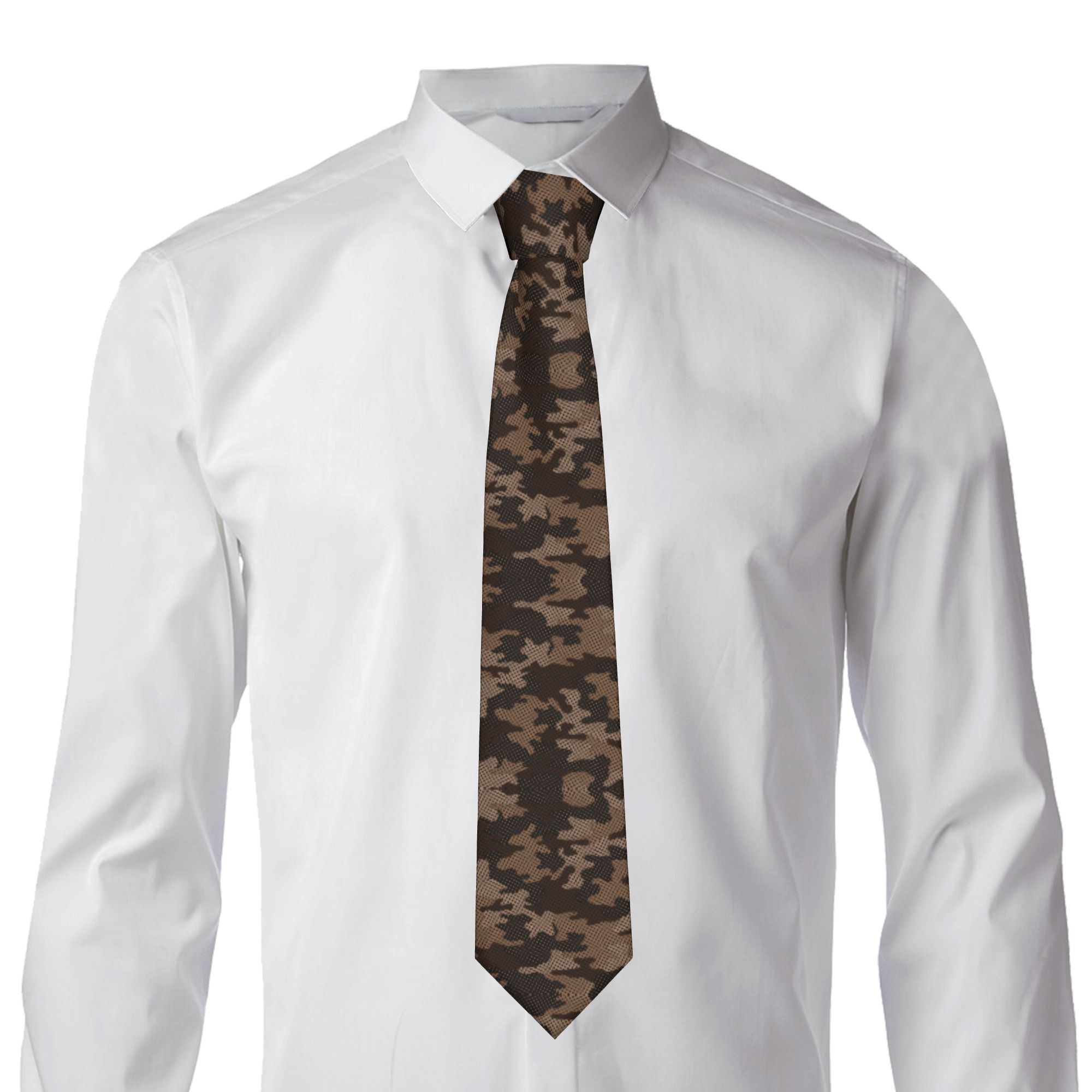 Camouflage pattern Tie  Busine – Women Accessories Business recenzja i cena