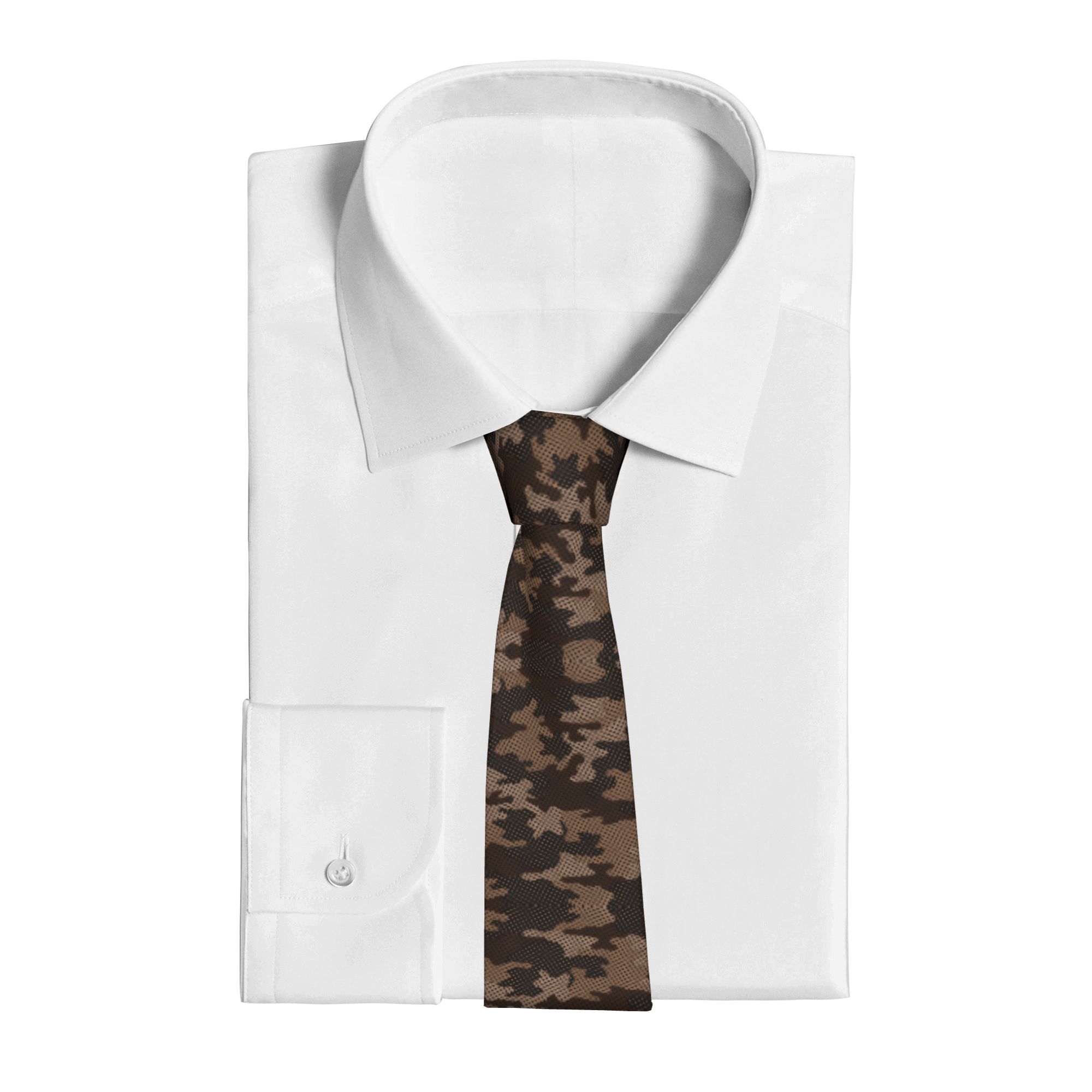 Camouflage pattern Tie  Busine – Women Accessories Business recenzja i cena