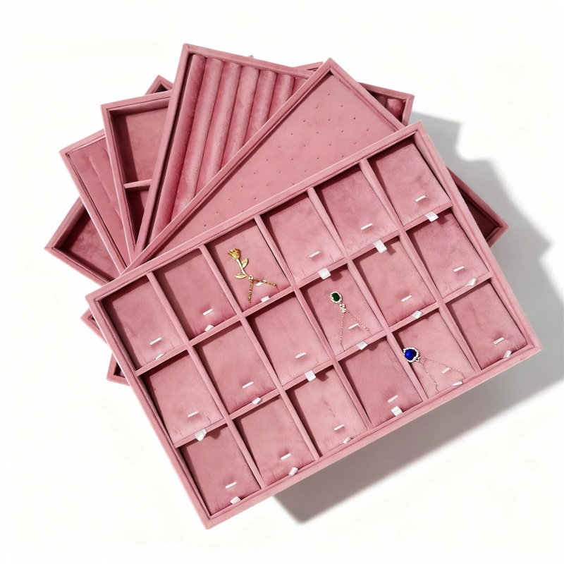 Velvet Jewelry Organizer Trays – Women Accessories Drawer recenzja i cena
