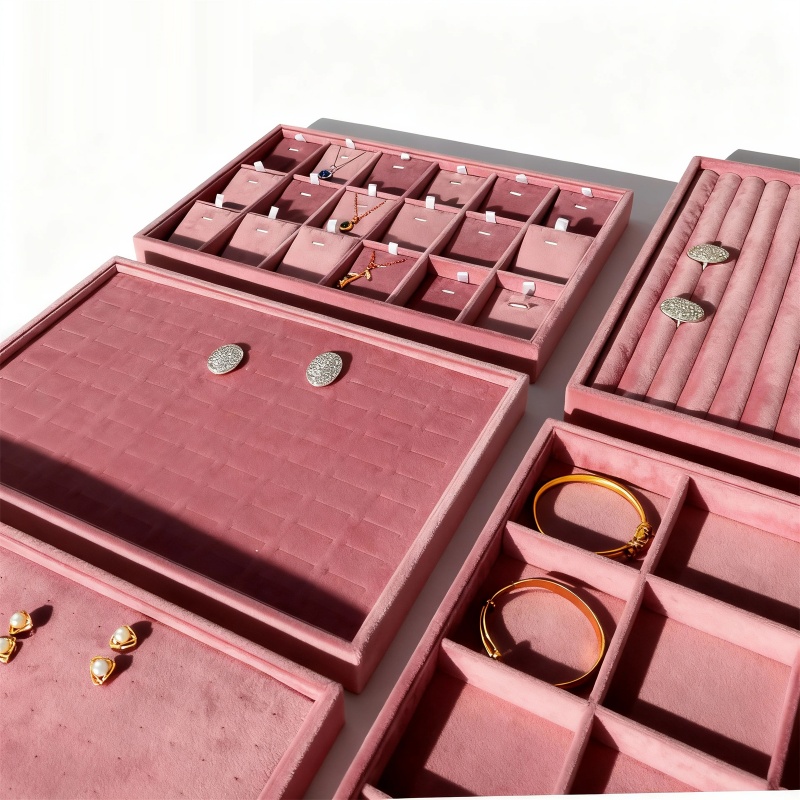 Velvet Jewelry Organizer Trays – Women Accessories Drawer recenzja i cena