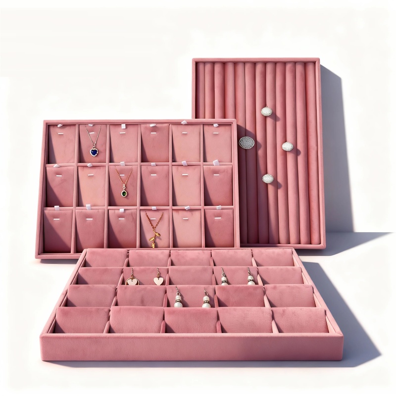 Velvet Jewelry Organizer Trays – Women Accessories Drawer recenzja i cena