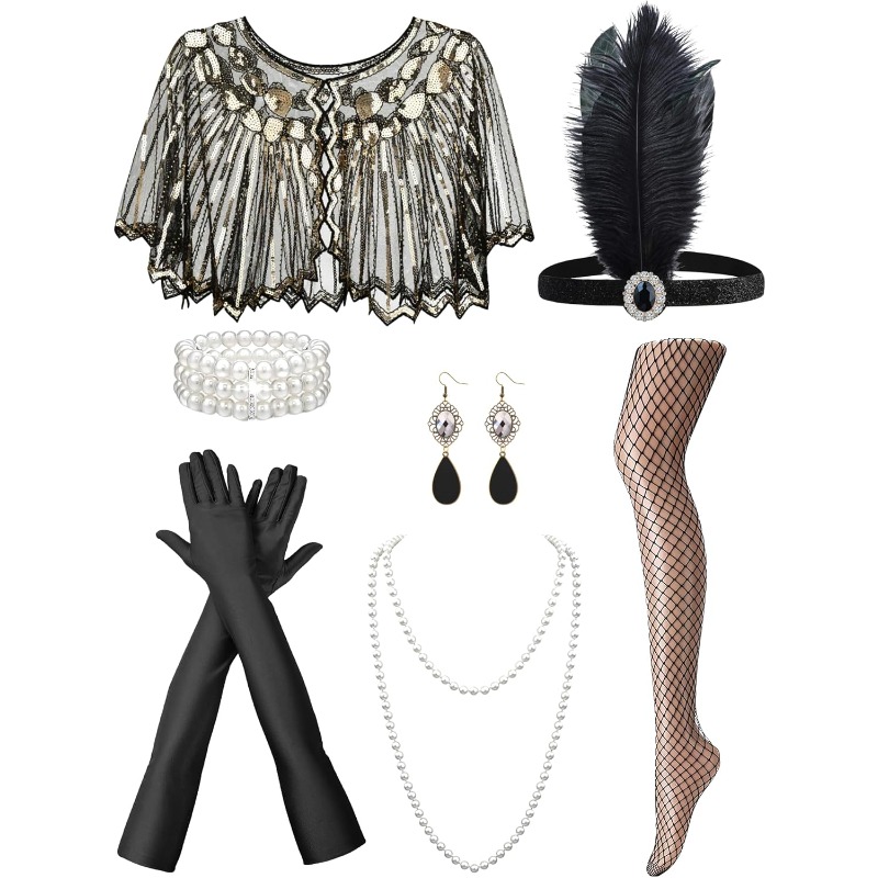 1920s Accessories Set for Wome – Women'S Vintage Accessories recenzja i cena