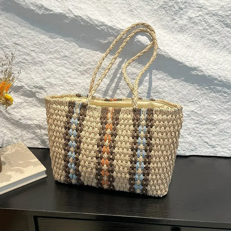Straw Tote Bag Women One-Shoul – Women'S Vacation Accessories recenzja i cena