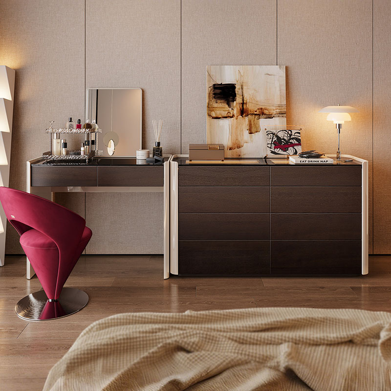 Coffee Modern Vanity Table Com – Women Accessories Drawer recenzja i cena