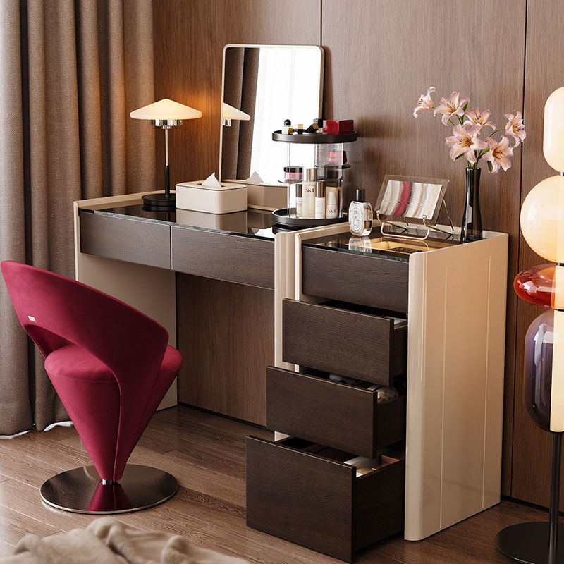 Coffee Modern Vanity Table Com – Women Accessories Drawer recenzja i cena