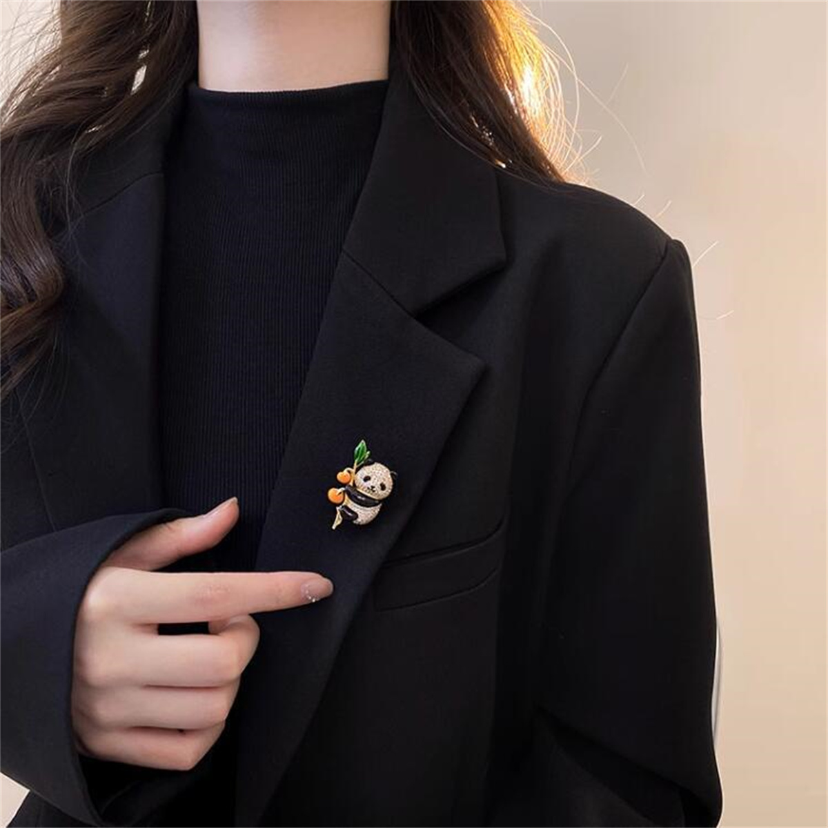 1Pc Cute Panda Brooch with Per – Women Accessories Meaning recenzja i cena