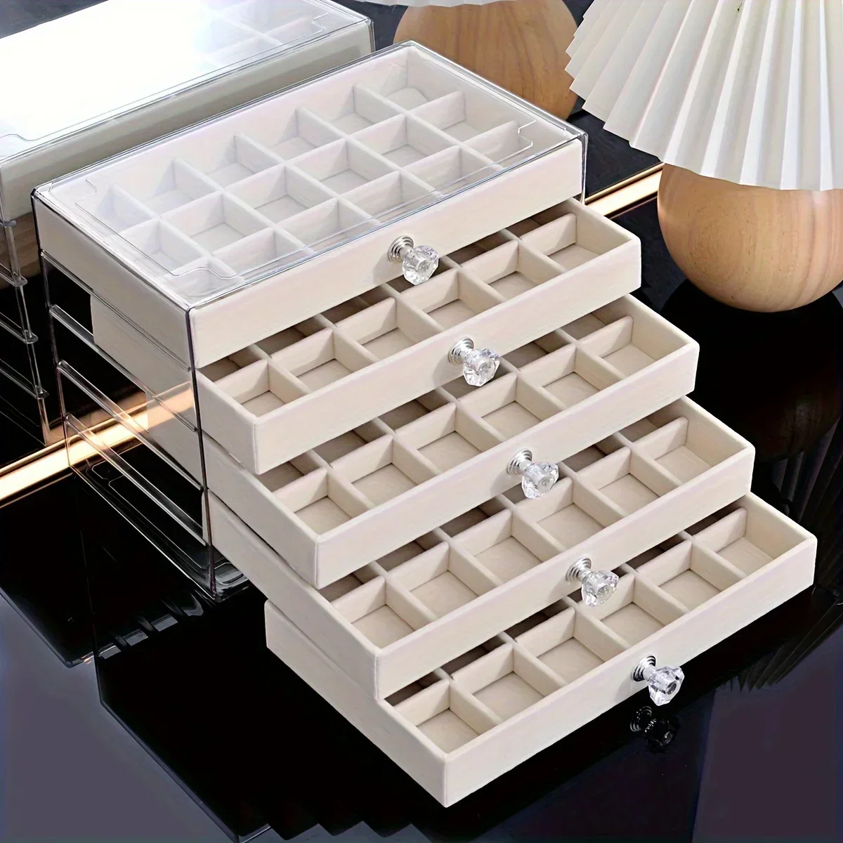New 7 Layers Gray Jewelry Stor – Women Accessories Drawer recenzja i cena