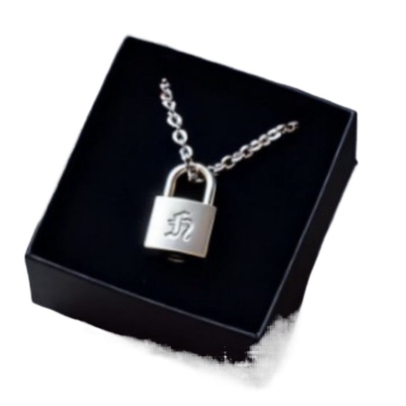 Smooth Matte Finish Metal Lock – Women Accessories Jewelry recenzja i cena