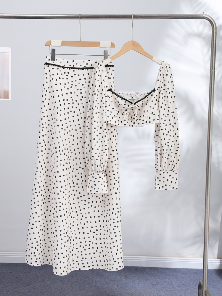 Elegant Women Floral Skirt Set – Women'S Vacation Accessories recenzja i cena